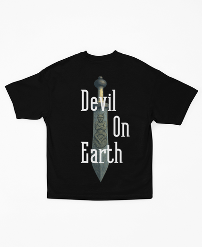 T-shirt Oversize  "Devil On Earth" Back