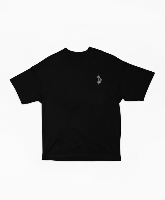 T-SHIRT OVERSIZE "DEVIL ON EARTH" - FRONT 🖤 LOGO EDITION